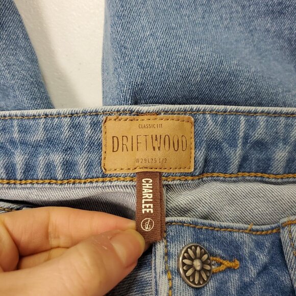 Driftwood Charlee Wide Leg Button Fly Jeans Size 29 - Picture 5 of 12
